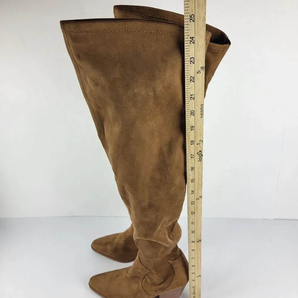 Marc Fisher ltd  Gwyneth Women's over the knee Tall Brown Boot Size 7.5M